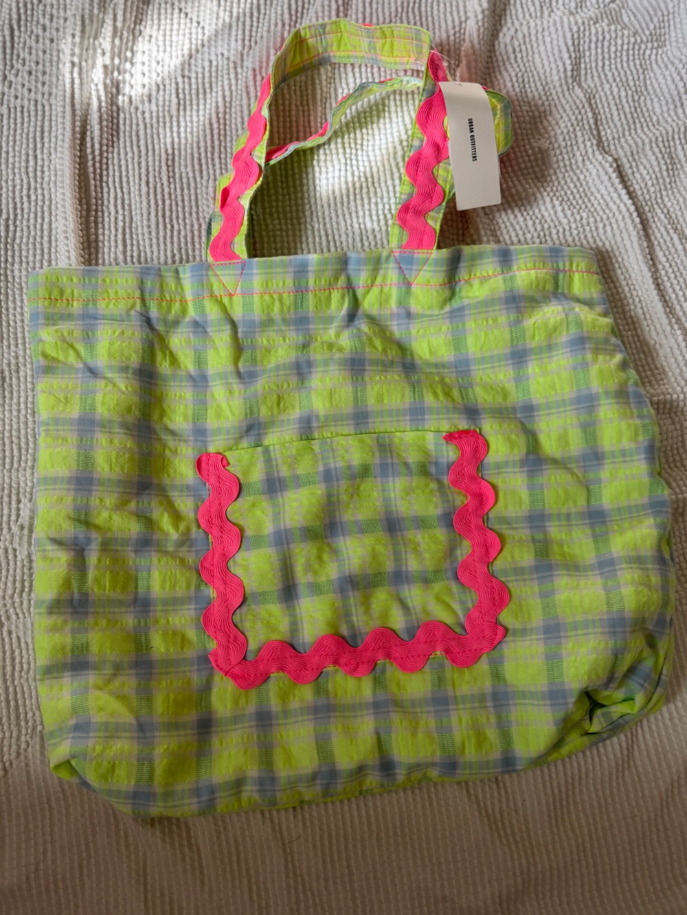 Urban Outfitters Plaid Tote Bag